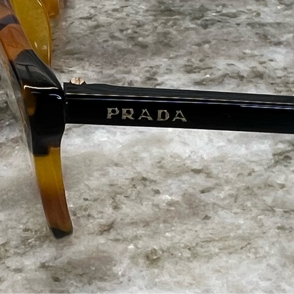 Prada 10VV Havana Orange and Brown Tortoise Shell Women's Glasses - Picture 3 of 9